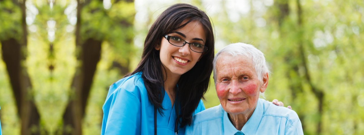 Caregiver with her patient